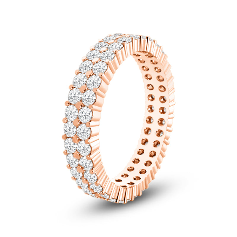 Double Row Diamond Eternity Ring