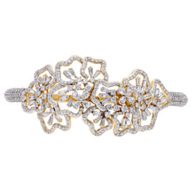 Load image into Gallery viewer, Scatter Waltz Floral Explosion Diamond Bangle
