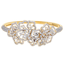 Load image into Gallery viewer, Scatter Waltz Floral Explosion Diamond Bangle
