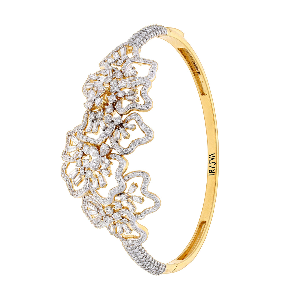 Ikebana Gold Bridal Bracelet