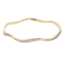 Load image into Gallery viewer, Surfwave Diamond Bangle
