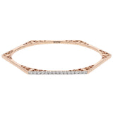 Hexagon Diamond Bangle