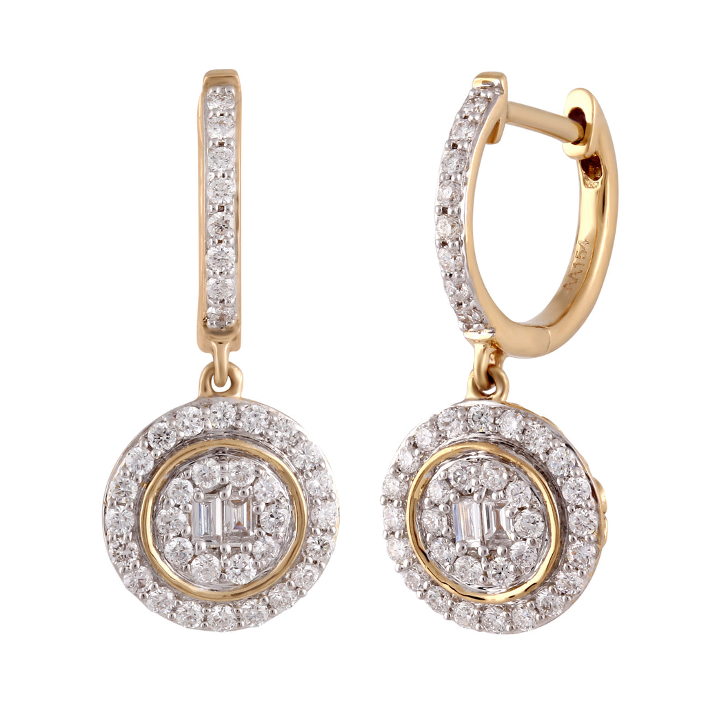 Aura Dangle Diamond Earrings