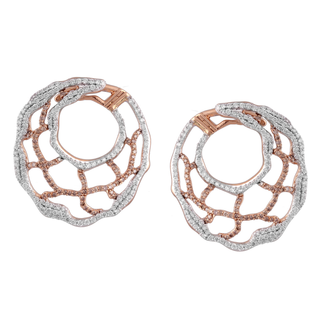 Elements Spiral Diamond Earrings
