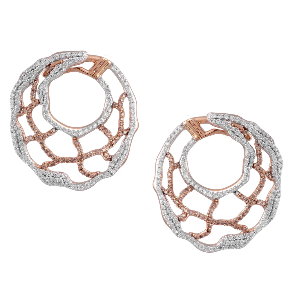 Elements Spiral Diamond Earrings