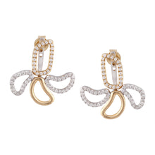 Load image into Gallery viewer, Elements Amoeba Diamond Earrings
