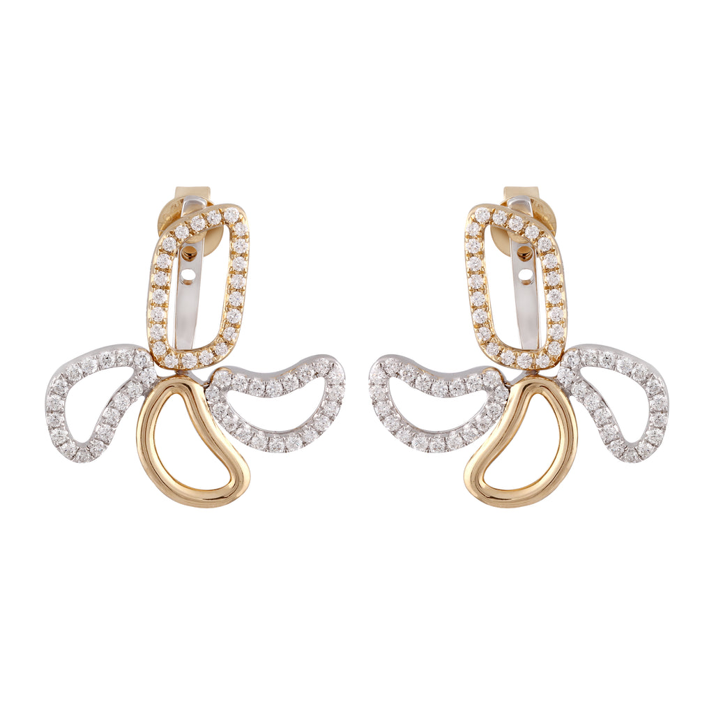 Elements Amoeba Diamond Earrings
