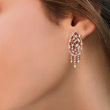 Scatter Waltz Oblique Diamond Earrings