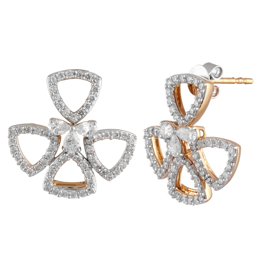 Elements Pinwheel Diamond Earrings