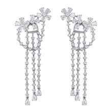 Load image into Gallery viewer, Freeflowing Dangle Diamond Earrings
