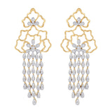 Freeflowing Cascade Diamond Earrings