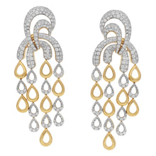 Load image into Gallery viewer, Freeflowing Rainbow Diamond Earrings
