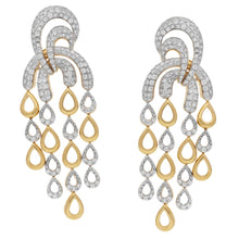 Load image into Gallery viewer, Freeflowing Rainbow Diamond Earrings
