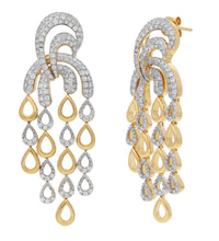 Load image into Gallery viewer, Freeflowing Rainbow Diamond Earrings
