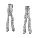 Circled Allure Diamond Earrings