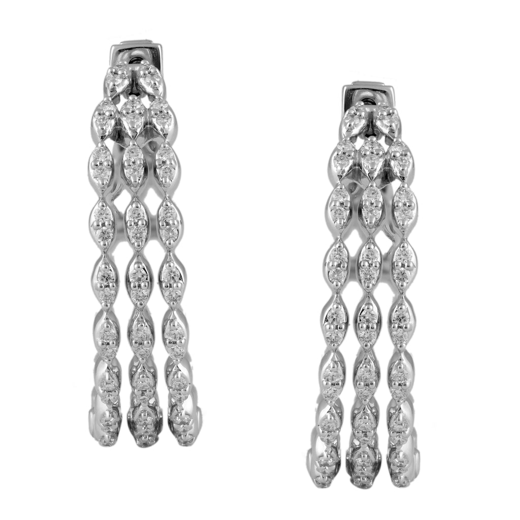 Circled Lights Diamond Earrings