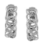 Circled Interloop Diamond Earrings