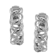 Load image into Gallery viewer, Circled Interloop Diamond Earrings
