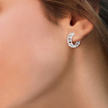 Load image into Gallery viewer, Circled Interloop Diamond Earrings

