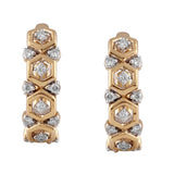 Circled Mosaic Diamond Earrings