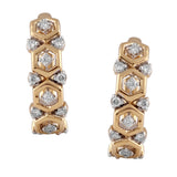 Circled Mosaic Diamond Earrings