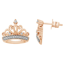 Load image into Gallery viewer, Majestic Princess Earrings with 1/10 cttw Diamonds
