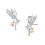 Tinker Bell Earrings with 1/10 cttw Diamonds