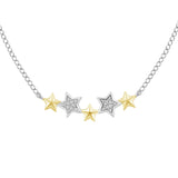 Tinker Bell Star Necklace with 1/20 cttw Diamonds