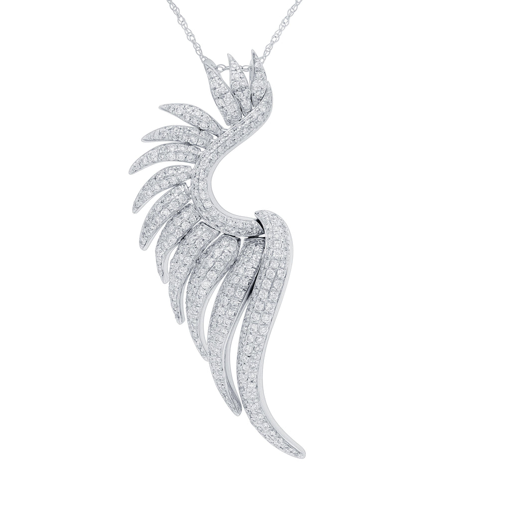 Silver Diamante Angel Wing Necklace - Lovisa