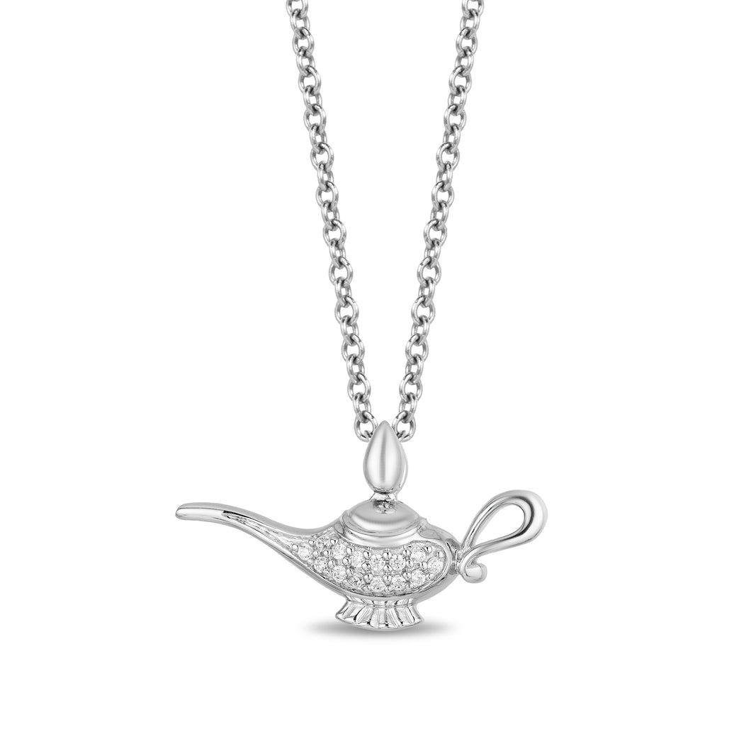 Jasmine Genie Lamp with 1/10 cttw Diamonds