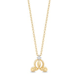 Cinderella Carriage Pendant with Diamonds