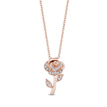 Load image into Gallery viewer, Belle Rose Pendant with 1/10 cttw Diamonds
