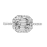 Moat Diamond Ring