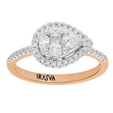 Iced Pear Diamond Ring