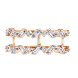 Scatter Waltz Undulate Diamond Ring