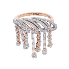 Load image into Gallery viewer, Freeflowing Raindrops Diamond Ring

