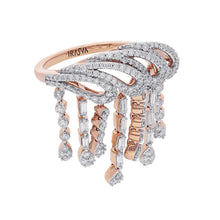 Load image into Gallery viewer, Freeflowing Raindrops Diamond Ring
