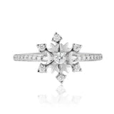 Elsa Snowflake Ring with 1/4 cttw Diamonds