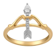 Load image into Gallery viewer, Merida Bow and Arrow Ring with 1/20 cttw Diamonds*
