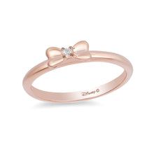 Load image into Gallery viewer, Snow White Bow Ring with Diamonds
