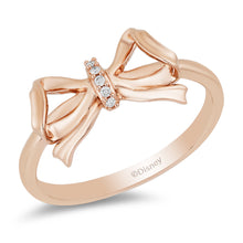Load image into Gallery viewer, Snow White Bow Ring with Diamonds
