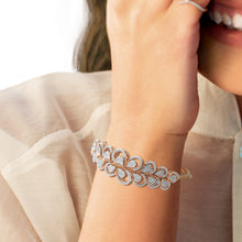 Load image into Gallery viewer, One Peony Diamond Bangle*
