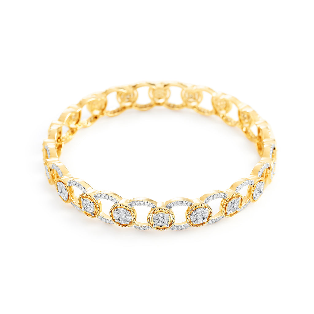 Yellow gold bracelet with diamonds| Salvini