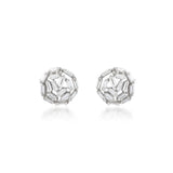 Scatter Waltz Crumpled Diamond Earrings