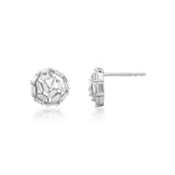 Scatter Waltz Crumpled Diamond Earrings