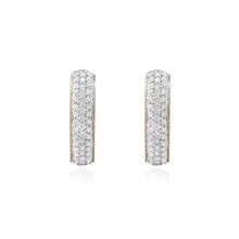 Load image into Gallery viewer, Circled Maya Diamond Earrings
