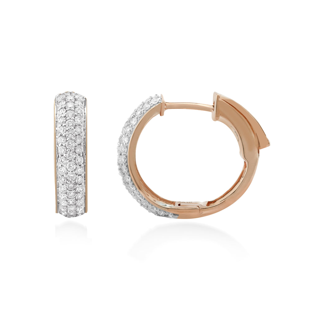Circled Maya Diamond Earrings