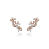 Lady Earth Petal Diamond Earrings