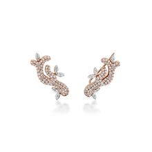 Load image into Gallery viewer, Lady Earth Petal Diamond Earrings
