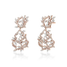 Load image into Gallery viewer, Lady Earth Vine Diamond Earrings
